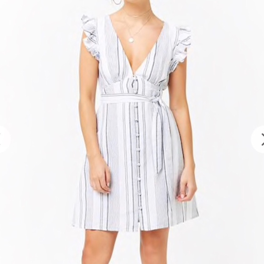 Forever 21 striped linen dress